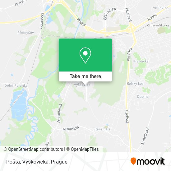Карта Pošta, Výškovická
