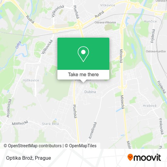 Карта Optika Brož