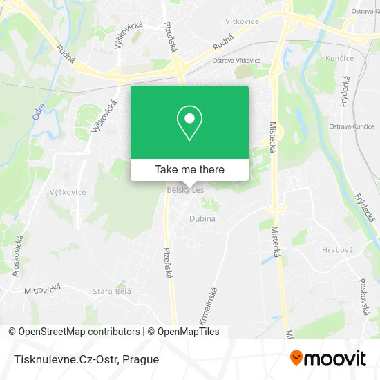 Карта Tisknulevne.Cz-Ostr
