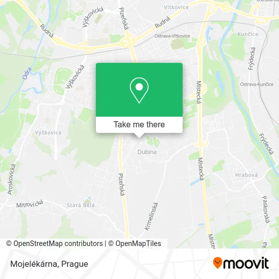 Карта Mojelékárna