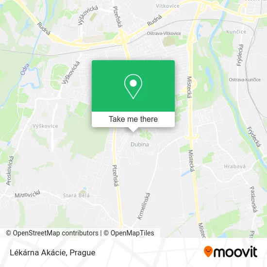 Карта Lékárna Akácie