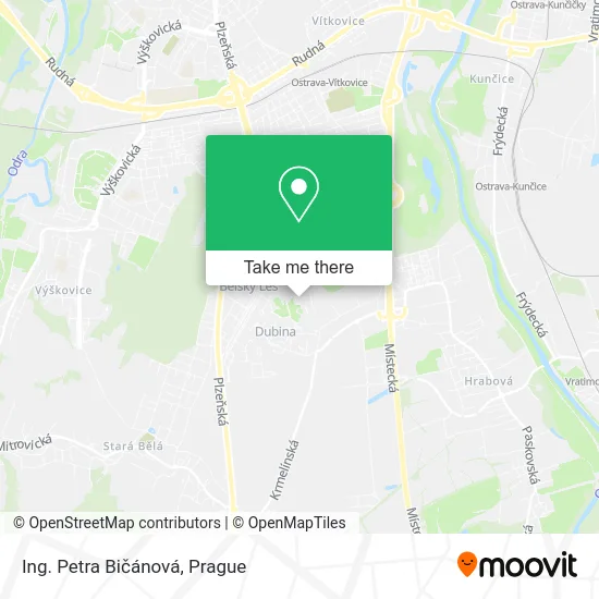 Карта Ing. Petra Bičánová