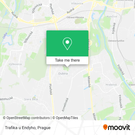 Карта Trafika u Endyho