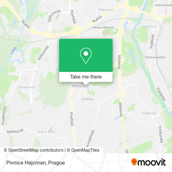Карта Pivnice Hajcman