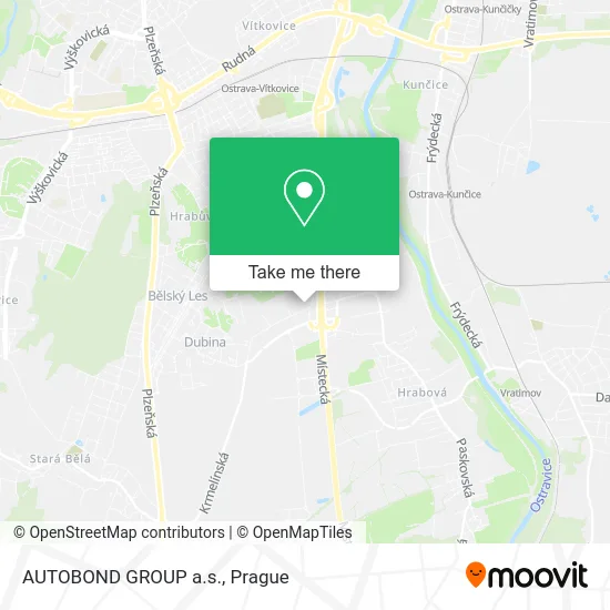 Карта AUTOBOND GROUP a.s.