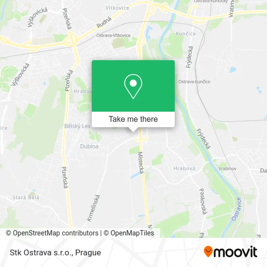 Карта Stk Ostrava s.r.o.