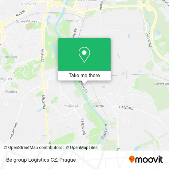 Карта Be group Logistics CZ