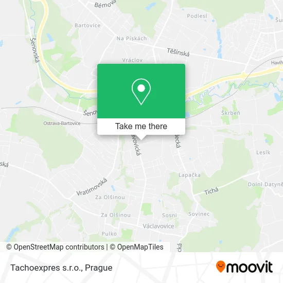 Карта Tachoexpres s.r.o.