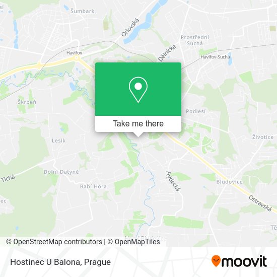 Карта Hostinec U Balona