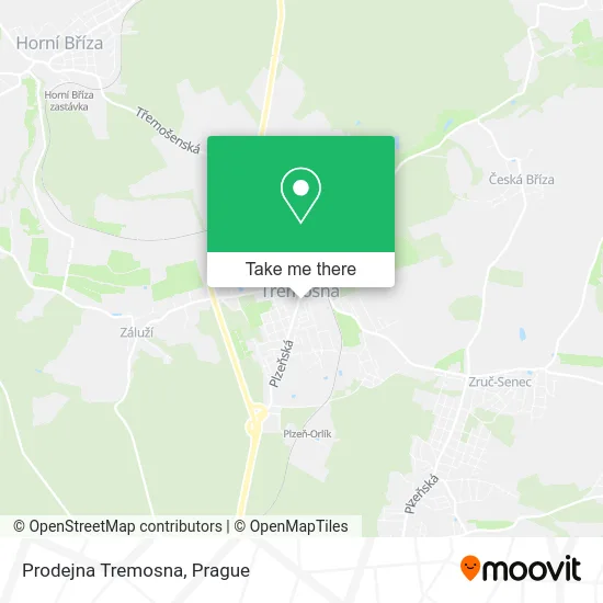 Карта Prodejna Tremosna