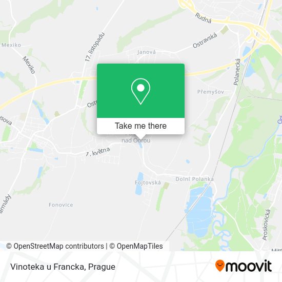 Карта Vinoteka u Francka