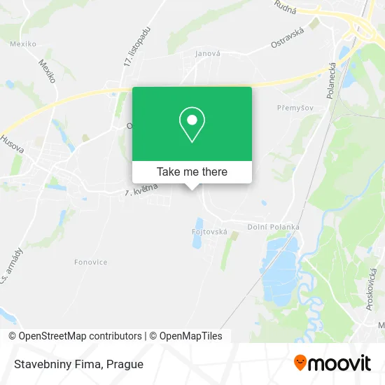Карта Stavebniny Fima
