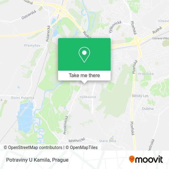 Карта Potraviny U Kamila