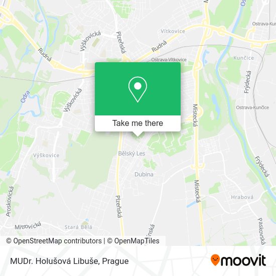 Карта MUDr. Holušová Libuše