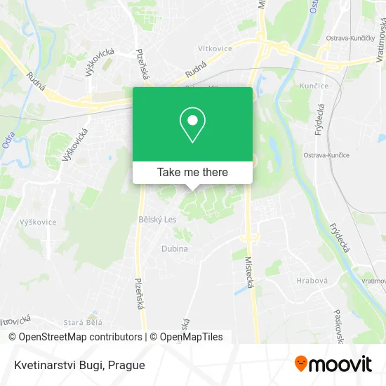 Карта Kvetinarstvi Bugi