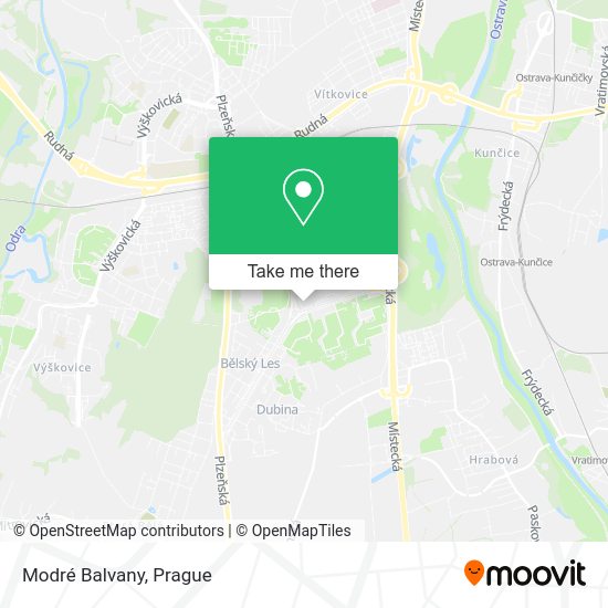 Карта Modré Balvany