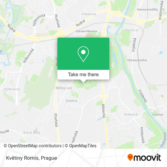 Květiny Romis map