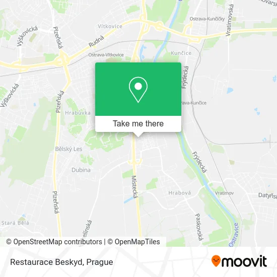 Карта Restaurace Beskyd