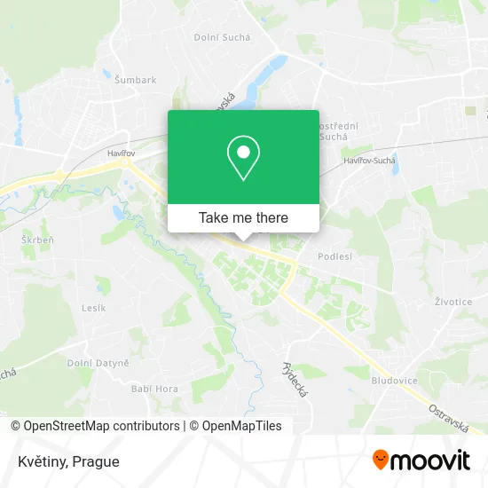 Květiny map