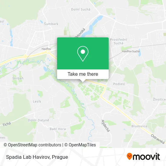 Spadia Lab Havirov map