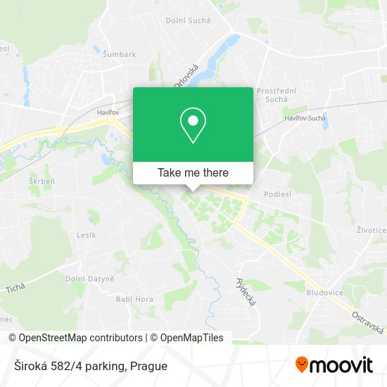 Карта Široká 582/4 parking