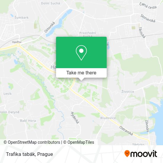 Карта Trafika tabák