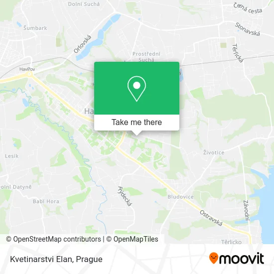 Карта Kvetinarstvi Elan