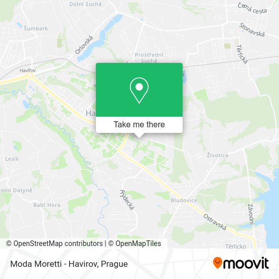 Карта Moda Moretti - Havirov