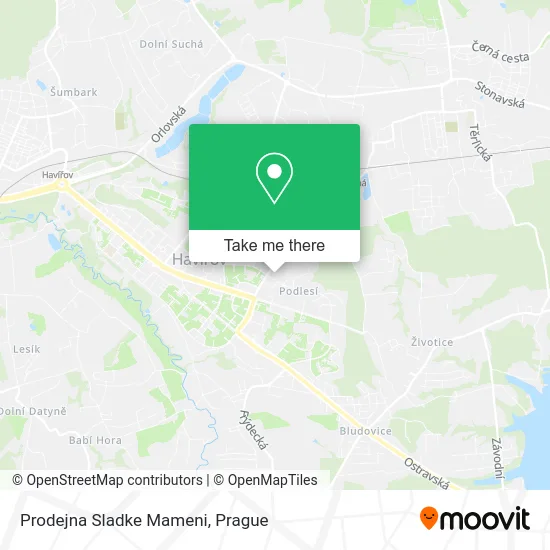 Карта Prodejna Sladke Mameni