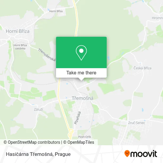 Hasičárna Třemošná map