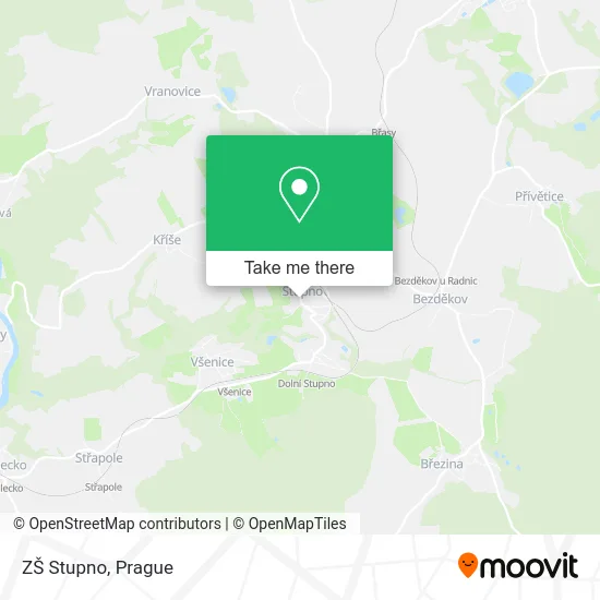 Карта ZŠ Stupno