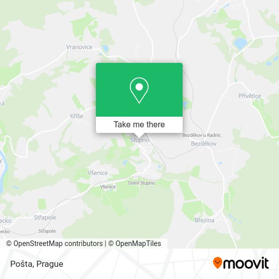 Карта Pošta