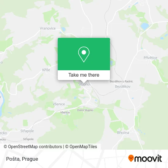 Карта Pošta