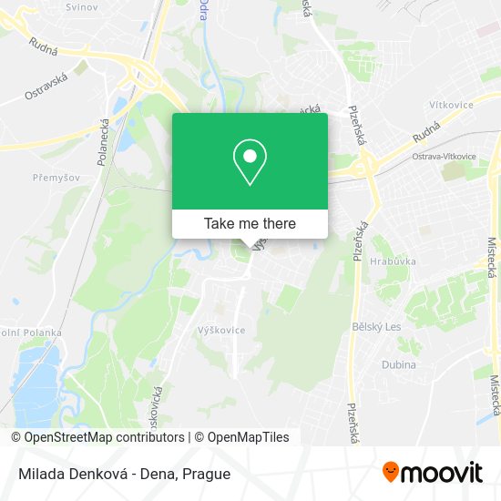 Карта Milada Denková - Dena