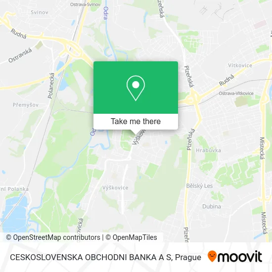 Карта CESKOSLOVENSKA OBCHODNI BANKA A S