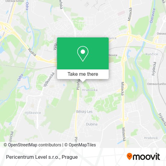 Pericentrum Level s.r.o. map
