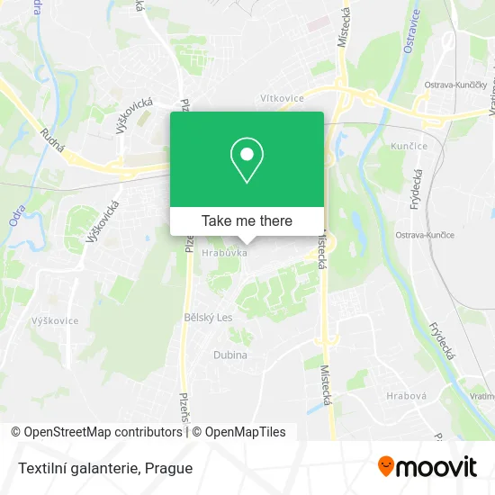 Карта Textilní galanterie