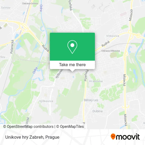 Карта Unikove hry Zabreh