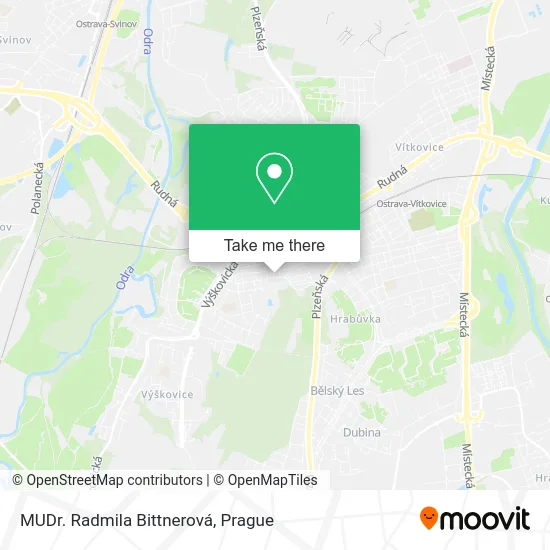 Карта MUDr. Radmila Bittnerová