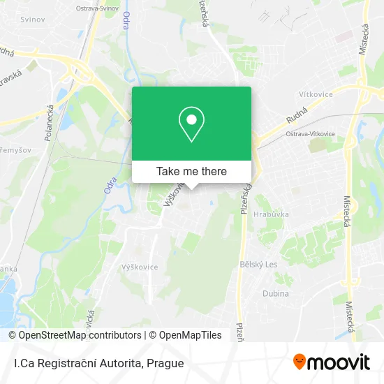 Карта I.Ca Registrační Autorita