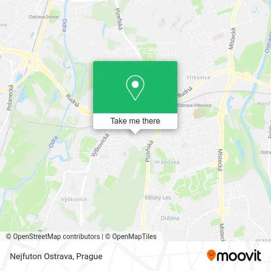 Карта Nejfuton Ostrava