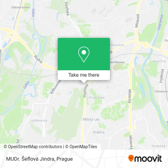Карта MUDr. Šeflová Jindra