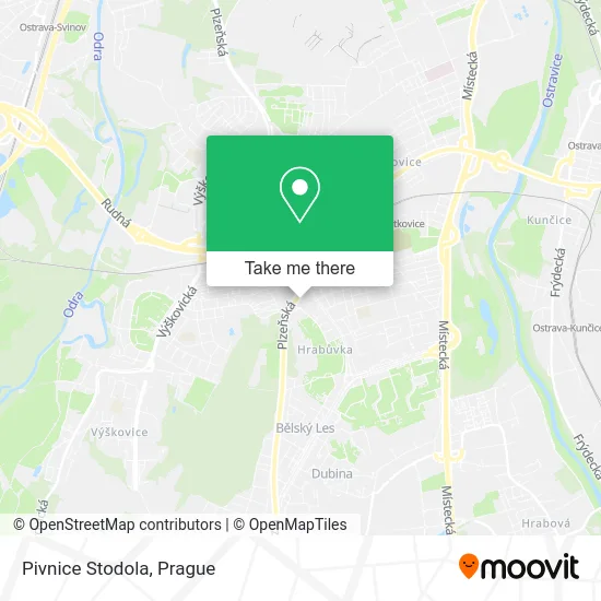 Карта Pivnice Stodola