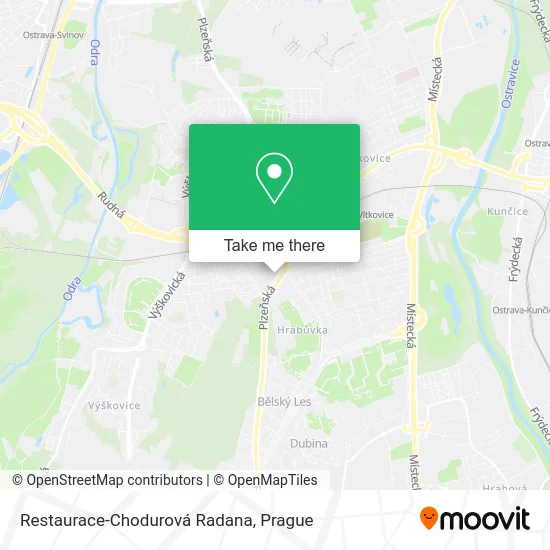 Карта Restaurace-Chodurová Radana
