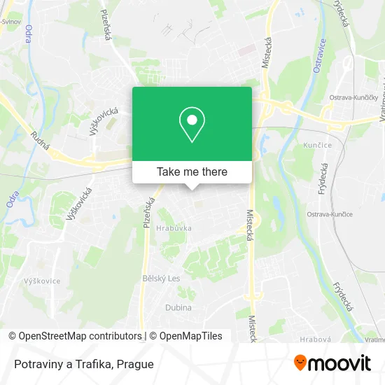 Карта Potraviny a Trafika