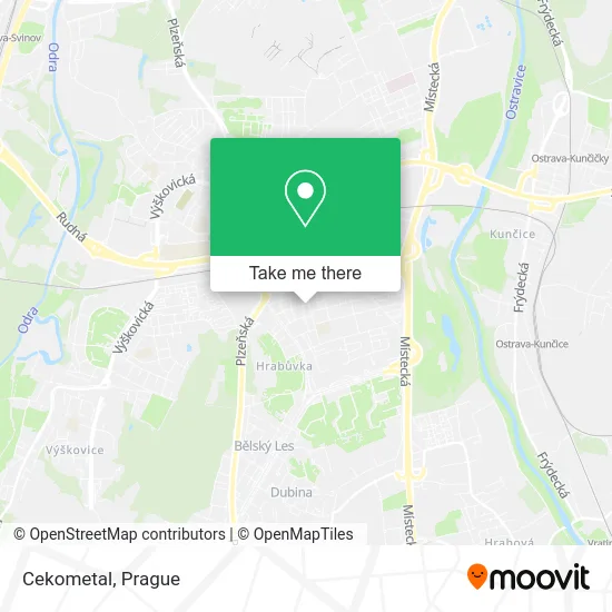 Карта Cekometal