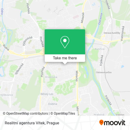 Карта Realitní agentura Vítek