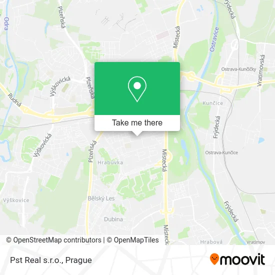 Pst Real s.r.o. map