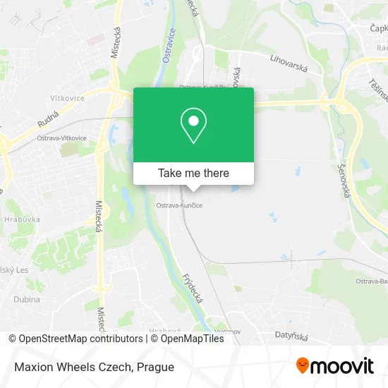 Карта Maxion Wheels Czech