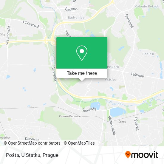 Карта Pošta, U Statku
